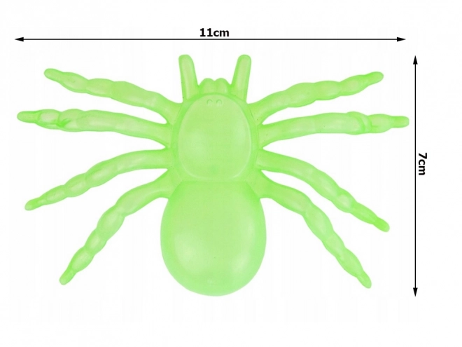 Fluorescenčné veľké pavúky na Halloween