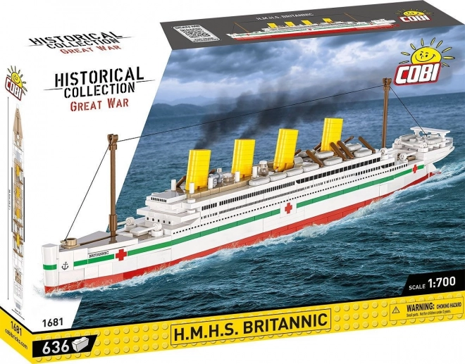 Model zaoceánskeho parníka H.M.H.S. Britannic v mierke 1:700