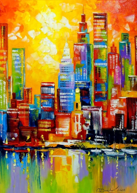 Puzzle Žiarivý New York 1000 dielikov