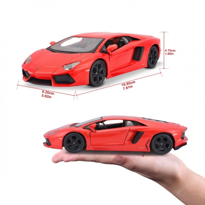 Kovový model Lamborghini Aventador Coupé 1:24