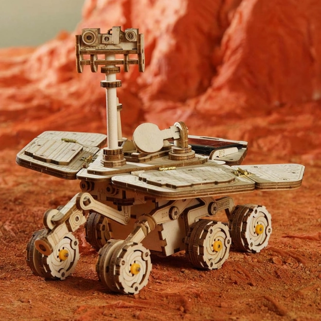 Rokr 3D drevené puzzle planetárne vozidlo Vagabond Rover na solárny pohon