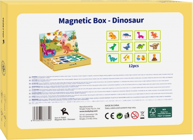 Magnetická skladačka dinosaury od Tooky Toy