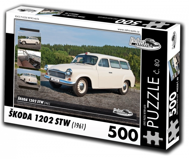 Zberateľske puzzle Škoda 1202 STW sanitka 1961