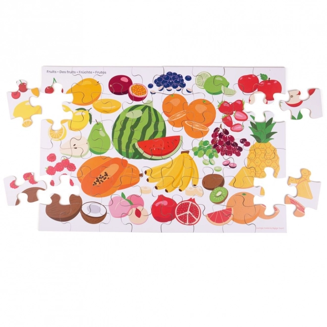 Bigjigs Toys Podlahové Puzzle Ovocie