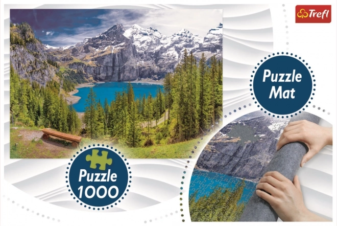 Puzzle Horská vyhliadka s podložkou