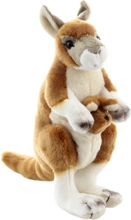 Plyšový klokan s mláďaťom 23 cm eco-friendly