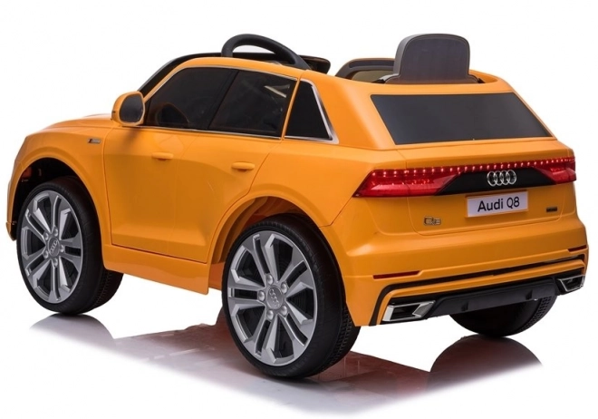 Elektrické auto Audi Q8 pre deti, žlté lakované