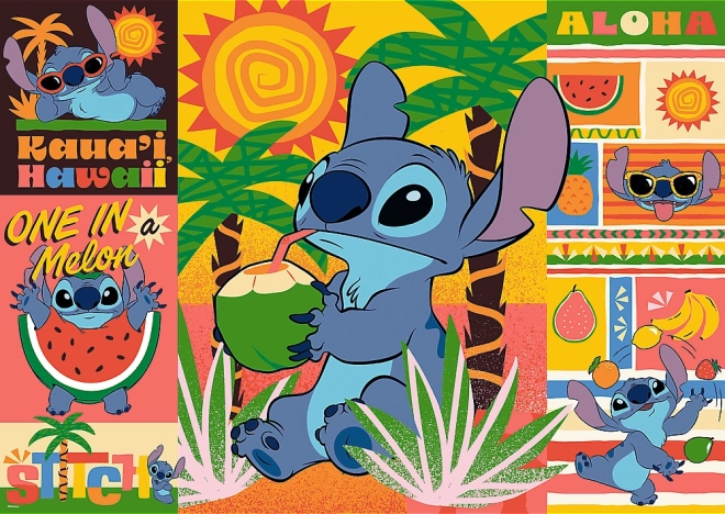 Puzzle 500 dielikov Prázdniny so Stichom Lilo a Stitch