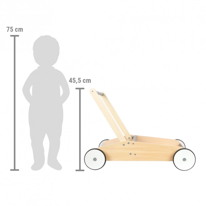 Detské chodítko malý dobrodruh v šedom od Small Foot