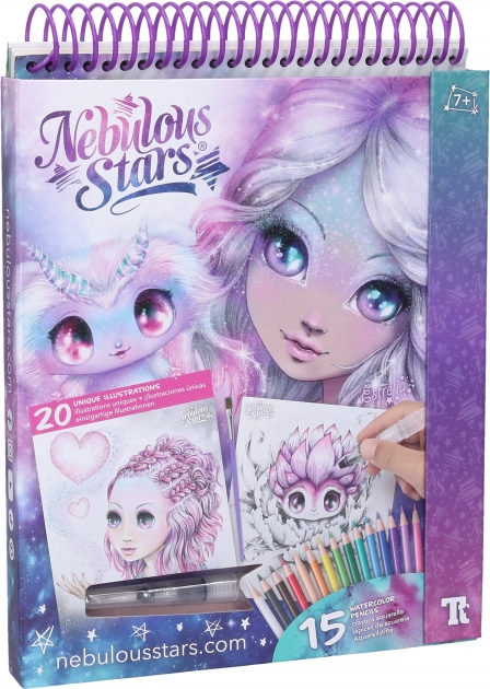 Vodové omaľovánky Nebulous Stars