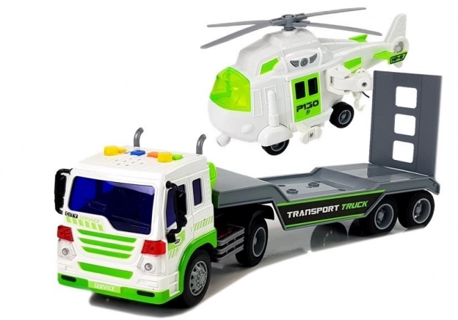 Auto Transporter na Batérie s Helikoptérou