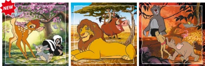 Clementoni: Puzzle 3x48 el. - Disney klasika