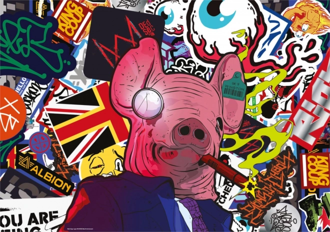 Puzzle Good Loot Watch Dogs: Legion - Prasačia maska 1000 dielikov