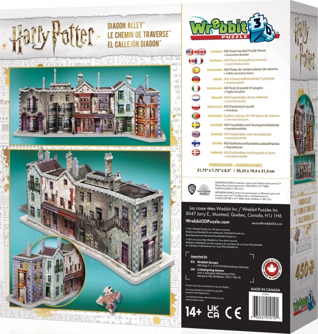 WREBBIT 3D puzzle Harry Potter: Příčna ulica 450 dielikov