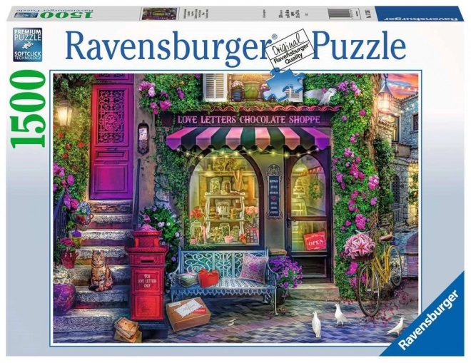 Ravensburger - Puzzle 1500 Kusov: Čokoládový Obchod