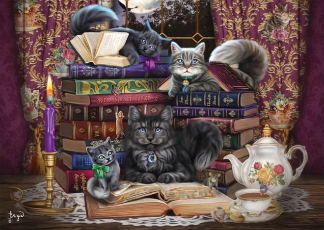 Puzzle Mačacie príbehy 1000 dielikov