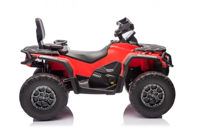 Elektrická detská štvorkolka Can-Am Outlander červená