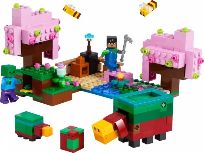 Prvý LEGO MINECRAFT set z čerešňového biomu
