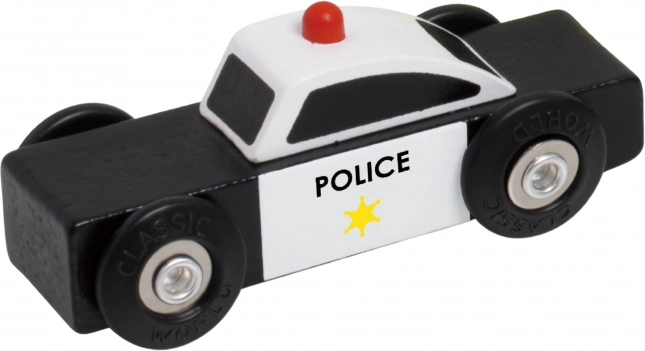 Klasická World drevené autíčka Polícia Hasiči Odtahovka sada 3 ks