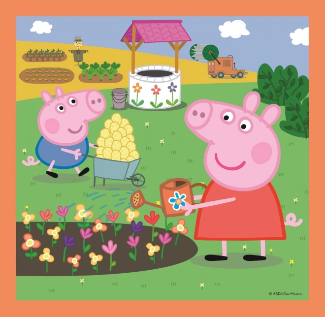 Trefl Puzzle Prasiatko Peppa: Úžasné nápady 3v1