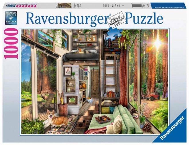 Ravensburger puzzle Dom v lese 1000 ks