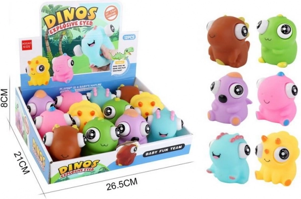 Dinosaurie hračky s vyskakujúcimi očami 7 cm