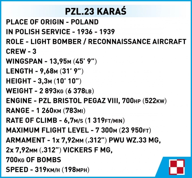 Kocky PZL.23 Karaś