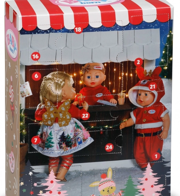 Adventný kalendár BABY born 2025 pre bábiku 43 cm