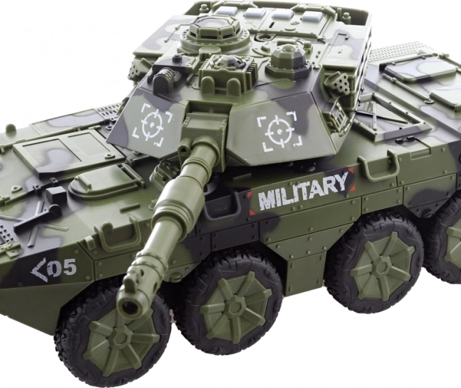 Interaktívna hračka Tank na batérie pre deti