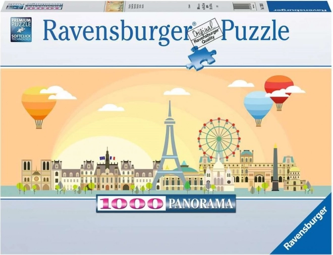 Ravensburger Panoramatické puzzle Deň v Paríži 1000 dielikov