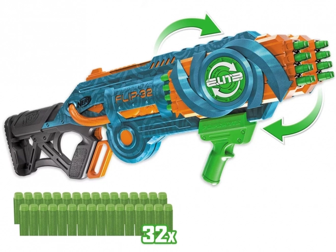 Nerf vystreľovač Elite 2.0 Flip-32