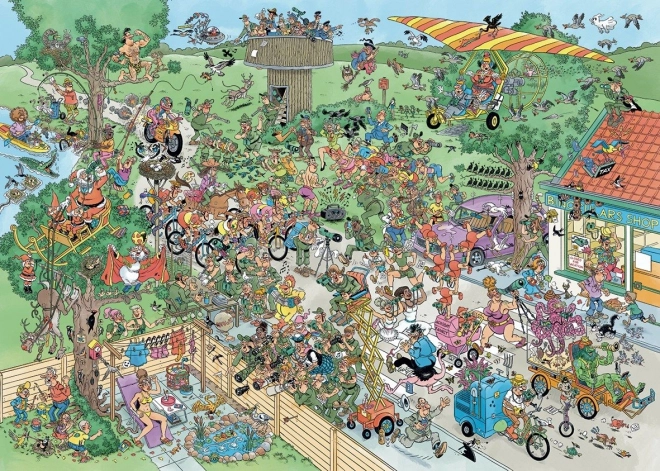 Puzzle JUMBO Jan van Haasteren Pozorovanie vtáctva 1000 dielikov