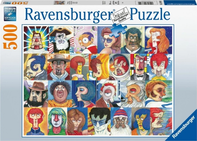 Ravensburger Puzzle Abeceda vo tvárach 500 dielov