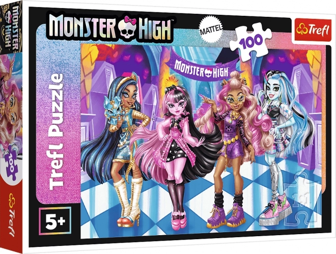 Puzzle 100 dielikov Strašidelní priatelia Monster High