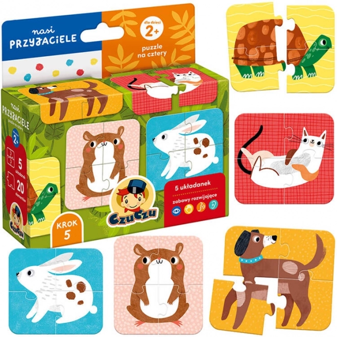 Puzzle Štyri Prírodná Úroveň