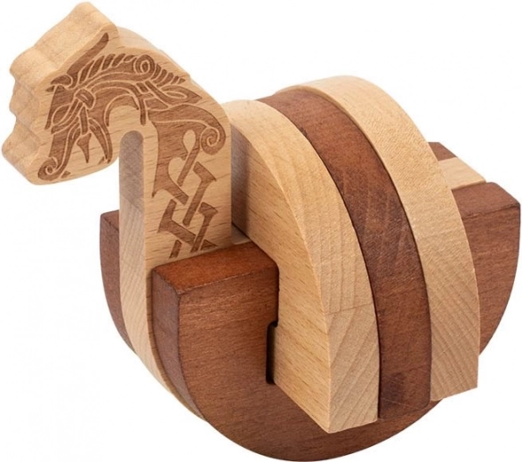 Professor Puzzle: Vikingská dračia loď z kolekcie Lost and Found