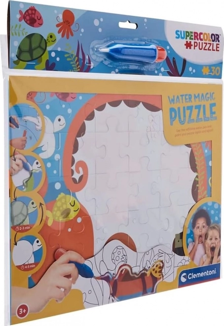 Puzzle s maľovaním vodou Water Magic: Hlbiny mora 30 dielikov