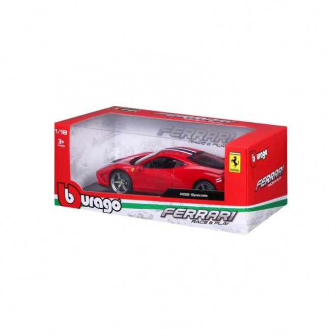 Bburago Ferrari 458 Speciale Červený