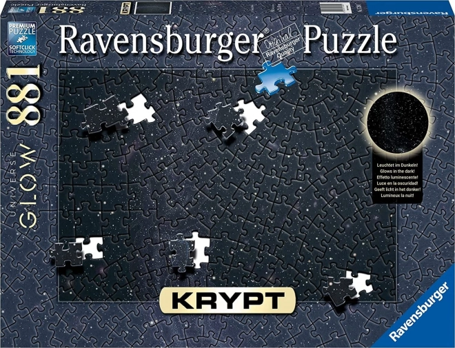 Svietiace puzzle Krypt Vesmírna žiara