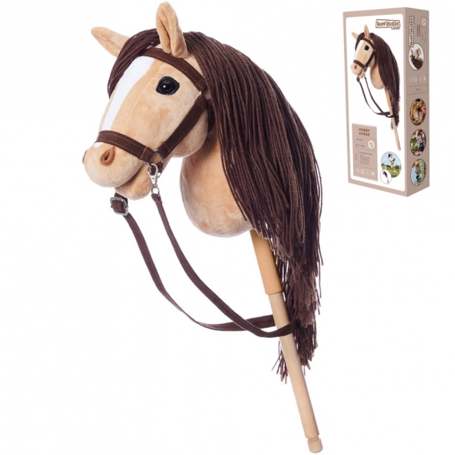 Kôň na tyči Hobby Horse HoppiHorse béžový