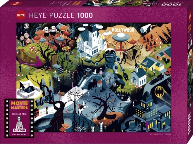 Heye puzzle Movie Masters: Filmy Tima Burtona 1000 dielikov