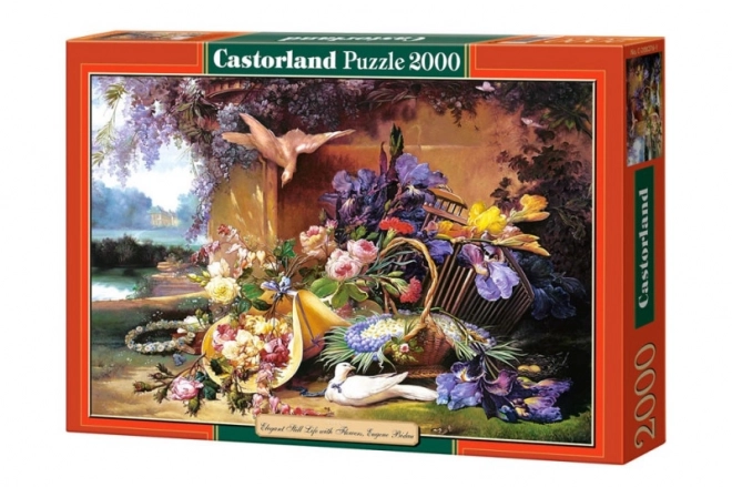 Puzzle 2000 dielikov Elegantná zátišie s kvetmi, Eugene Bidau