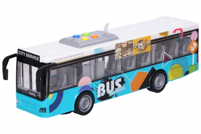 Autobus so svetelnými a zvukovými efektmi