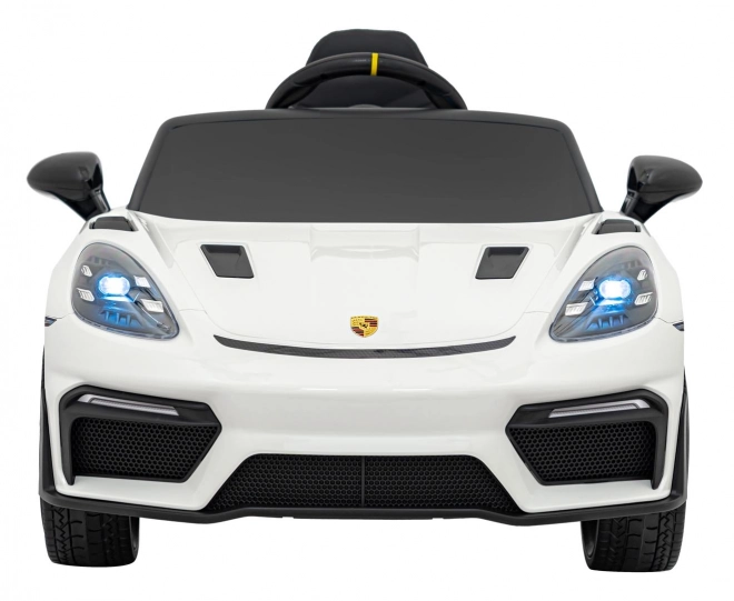 Elektrické autíčko Porsche 718 s MP4 audio panelom – Biele