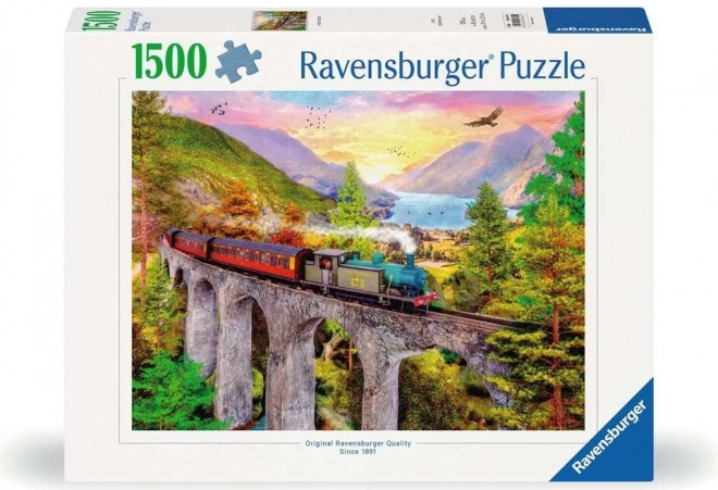 Ravensburger puzzle Jesenná jazda vlakom 1500 dielikov