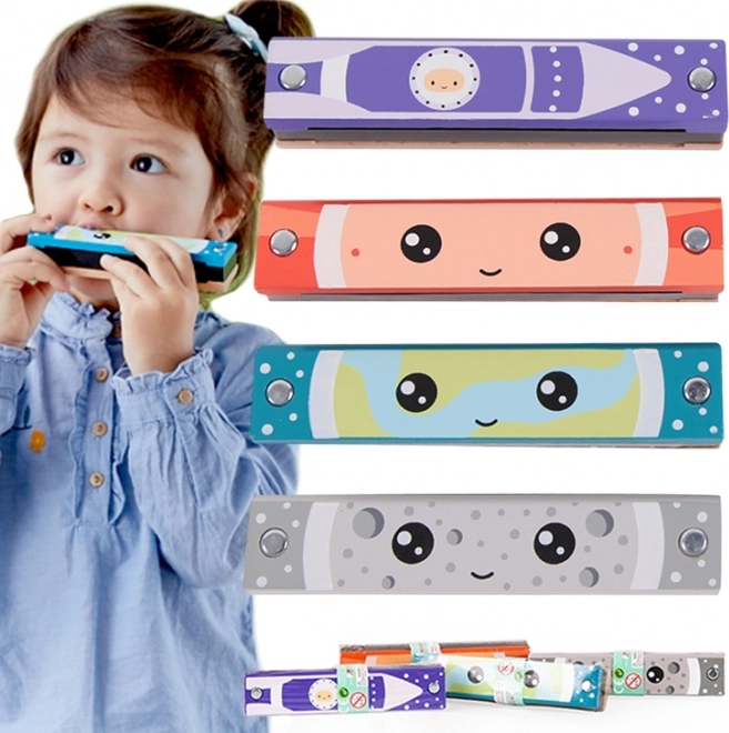 Drevená harmonika Classic World pre deti