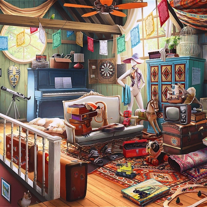 Trefl drevené puzzle Poklady z pôdy 501 dielikov