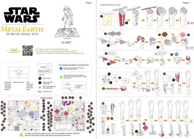 Metal Earth 3D puzzle Star Wars Rogue One K-2SO