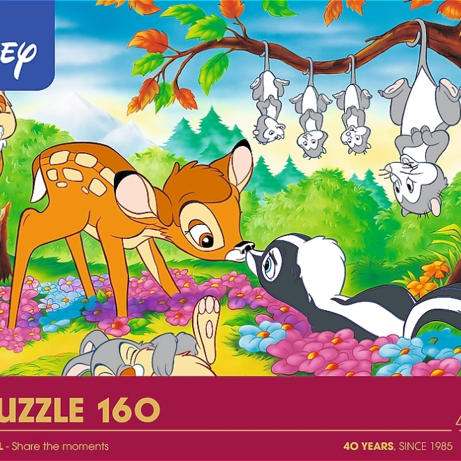 Puzzle Bambi a lesndateli 160 dielikov