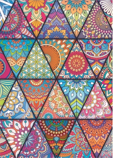 Ukľudňujúce mandalové a geometrické vzory